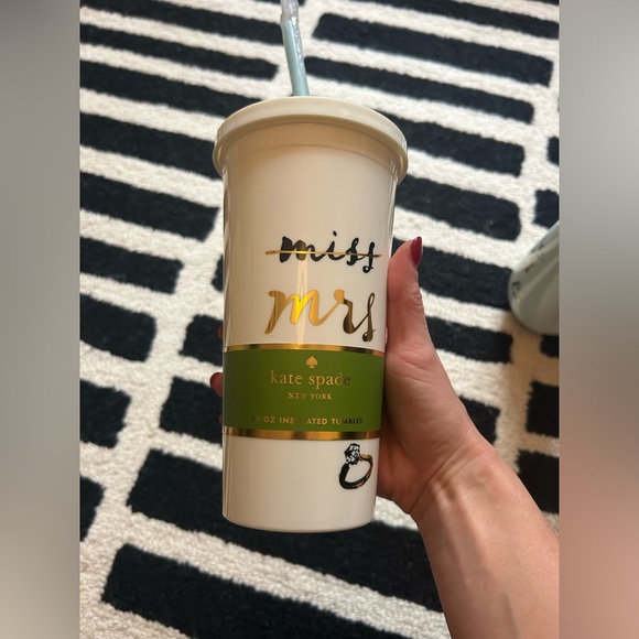 Set of THREE New Kate Spade “miss Mrs” reusable drink holders! - Picture 3 of 7